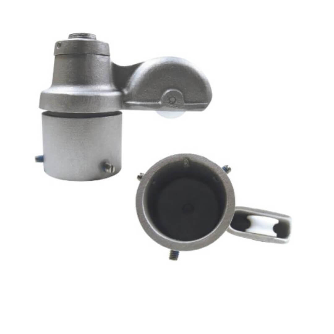 RTA - 1 - 125 Aluminum External Halyard Truck For 3 - 1/2" Pole Top Diameter - Action Flag