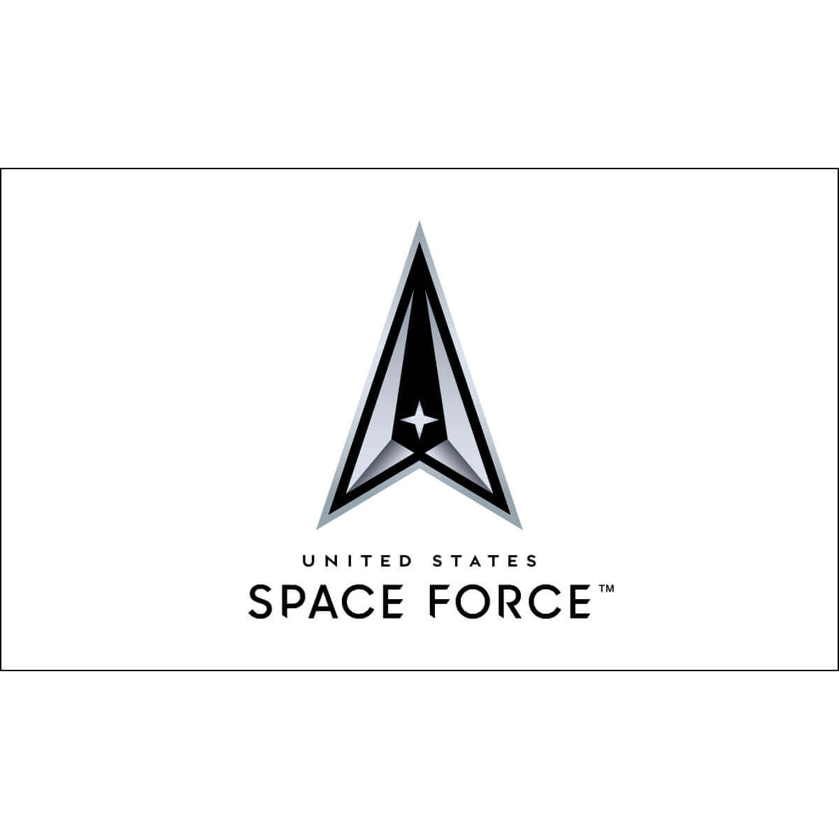 Space Force Official Military Service Branch Logo Nylon Outdoor Flag - Action Flag