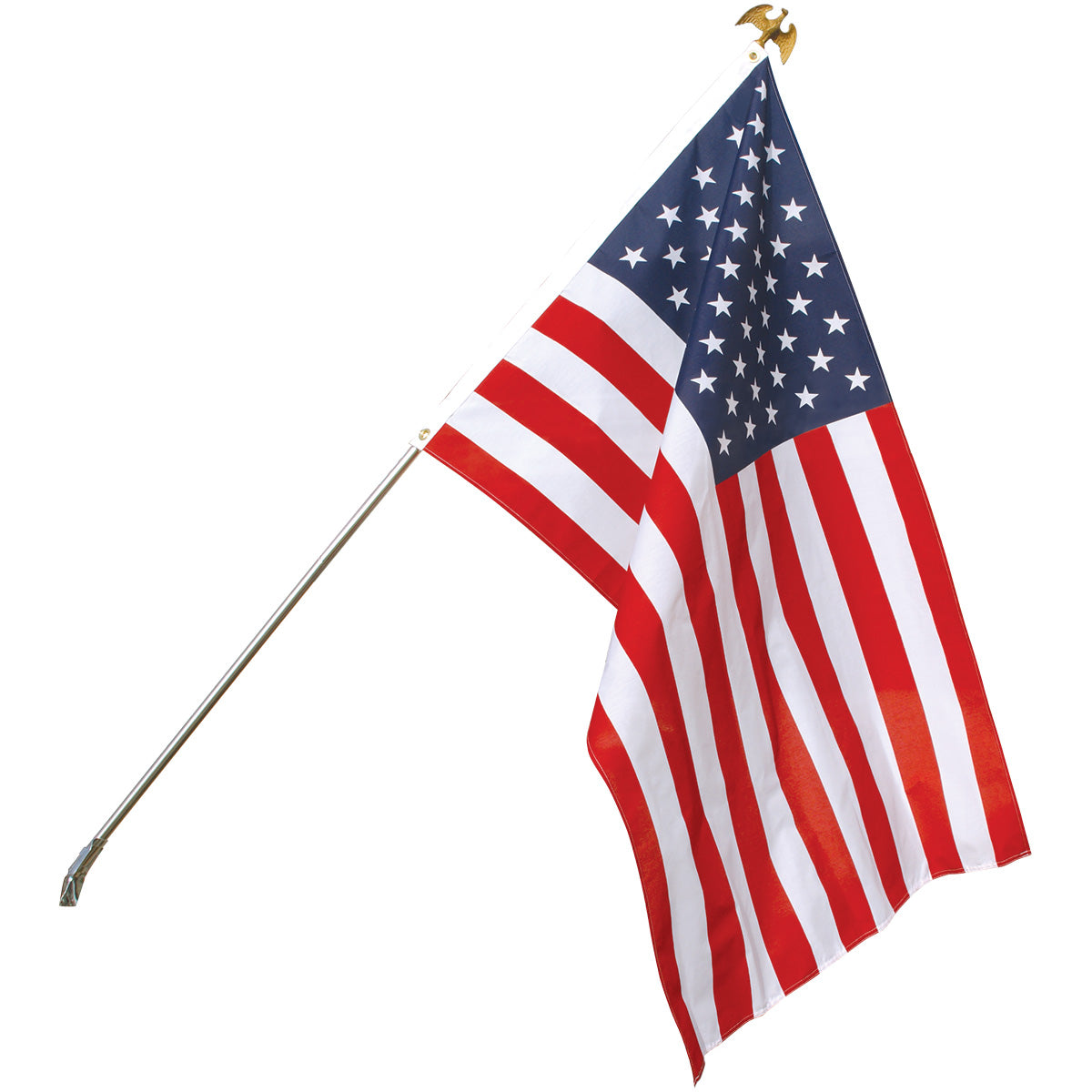 USA 3' x 5' ENDURA-PC™ Economy  Outdoor Residential Flag Set.