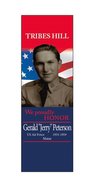 Veteran Memorial Street Pole Banner - Action Flag