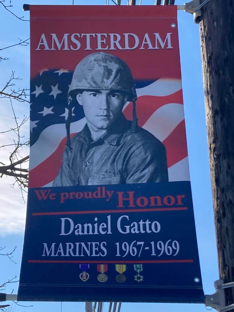 Custom Veteran Memorial Banner Example Banner - City of Amsterdam Daniel Gatto