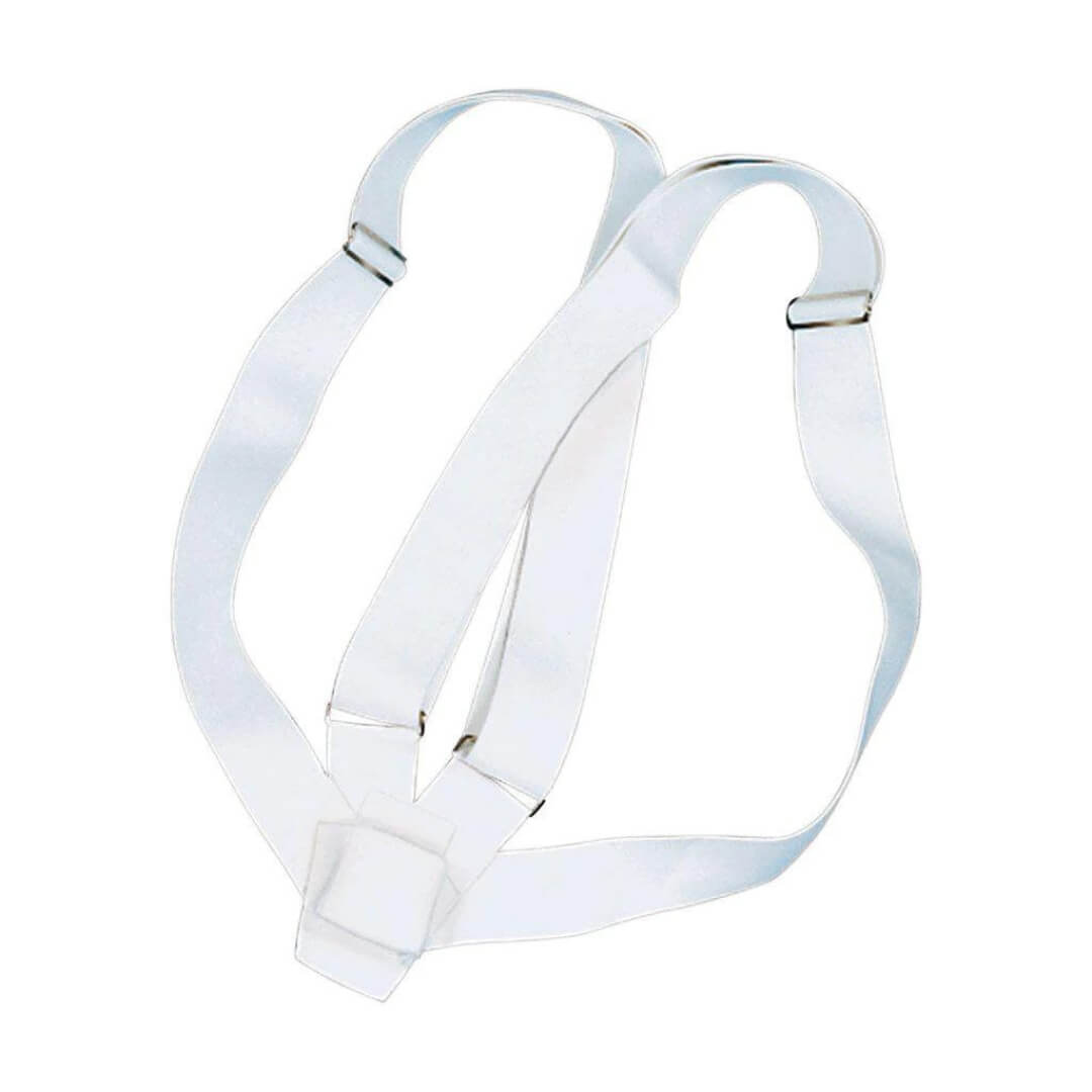 White Double Strap Web Parade Flag Carrying Belt - Action Flag