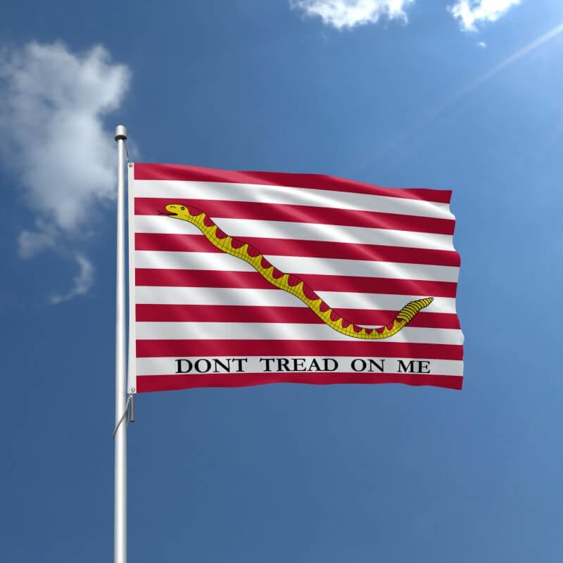 1st Navy Jack Historical Outdoor Flag - 3' x 5' Nylon - Action Flag