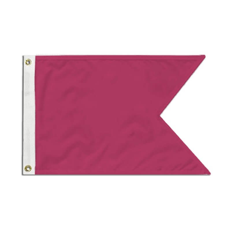 2' x 3' Blank Horizontal Burgee - Action Flag