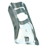 A product picture of a 3/4" Stamped Steel Flagpole Bracket - Silver Provided by Action Flag.