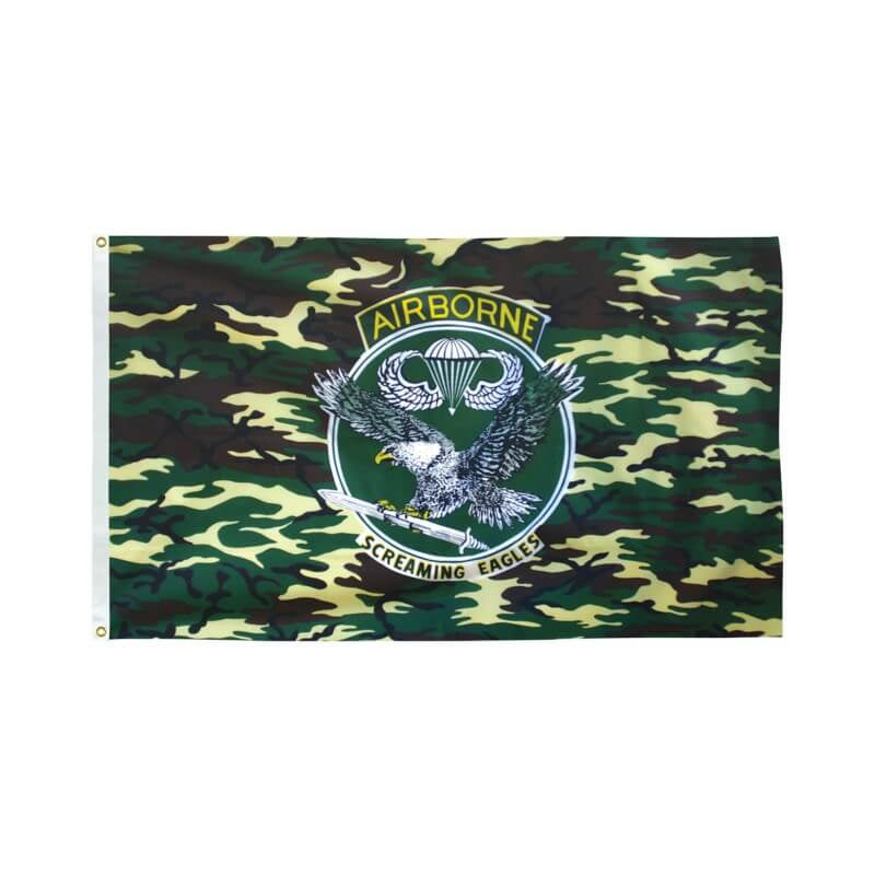 Camo Airborne Polyester Commemorative Flag