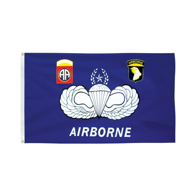 3' x 5' Airborne Polyester Commemorative Flag - Action Flag