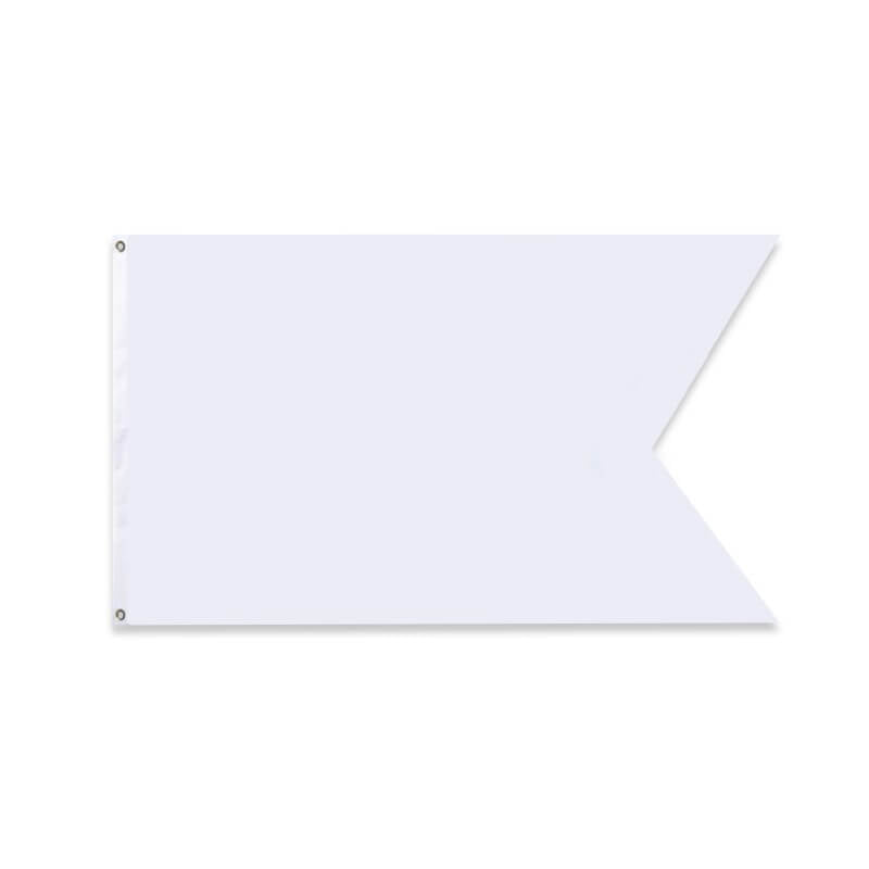 3' x 5' Blank Horizontal Burgee - Action Flag