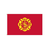 Bandera exterior de nailon del Departamento de Bomberos de 3' x 5' - 3' x 5'