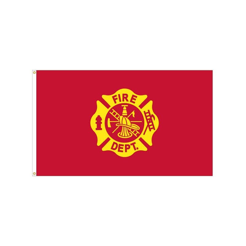 3' x 5' Fire Department Nylon Outdoor Flag - Action Flag