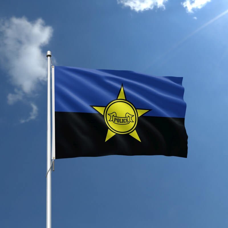 3' x 5' Police Rememberance Nylon Outdoor Flag - Action Flag