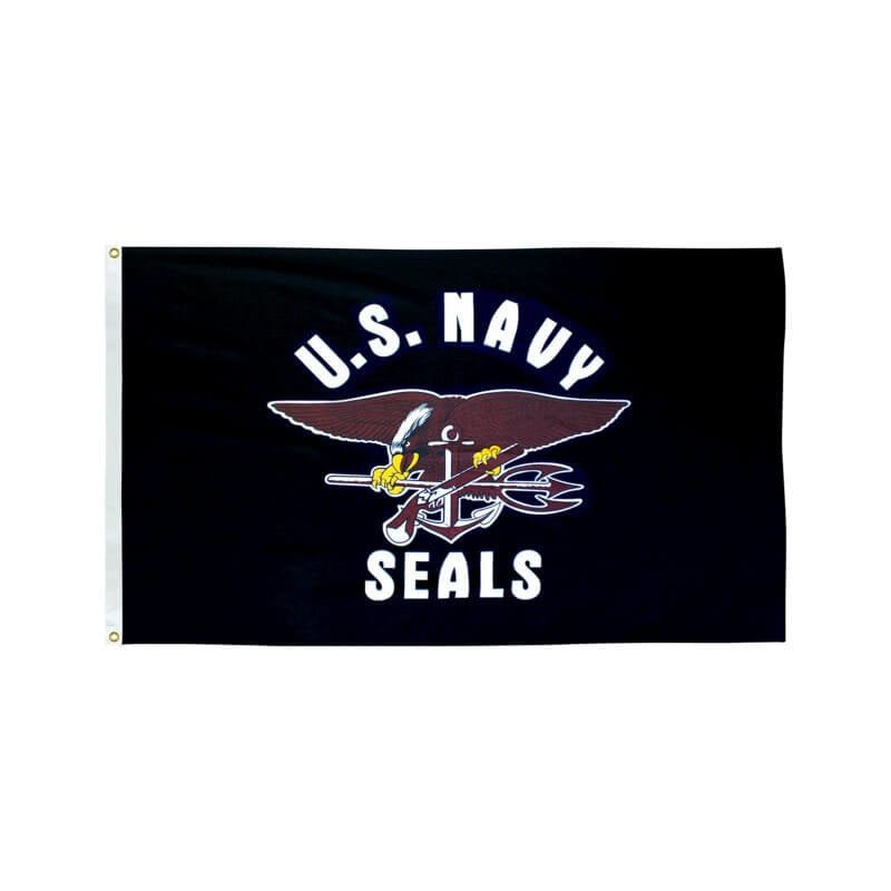 3' x 5' US Navy SEALS Polyester Commemorative Flag - Action Flag