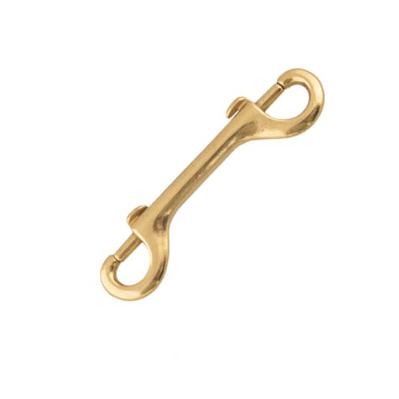 Solid Brass Double Snap Hook