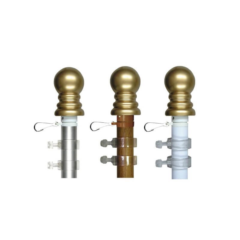 6' x 1" Anti - Furl Spinning Flagpole - Action Flag