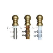 6' x 1" Anti - Furl Spinning Flagpole - Action Flag