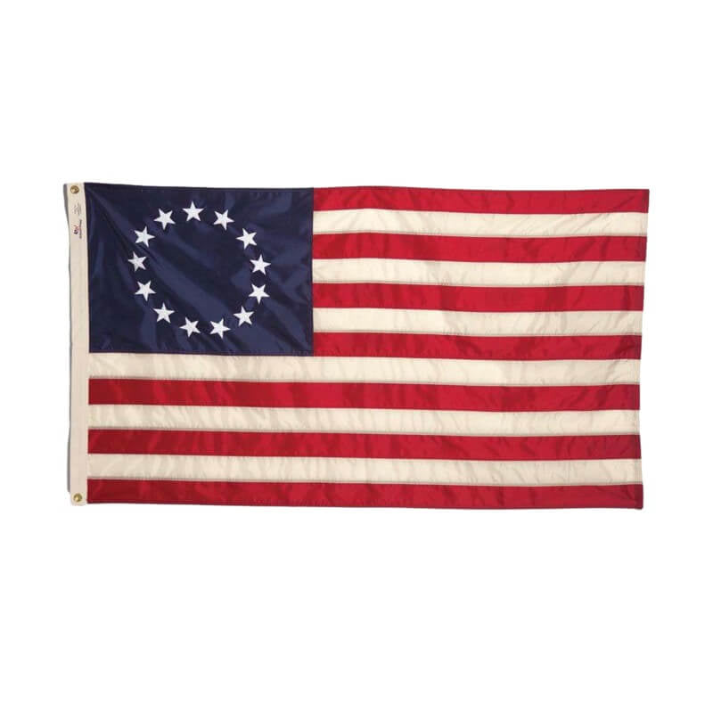 Betsy Ross U.S. Historical Flag - Aniline Dyed