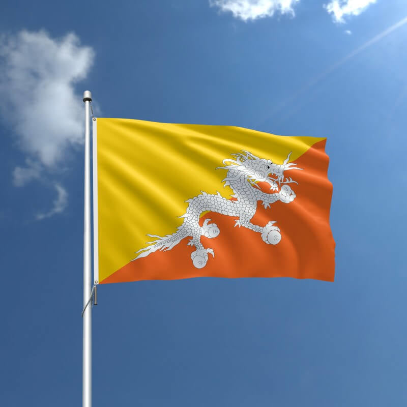Bhutan Nylon Outdoor Flag