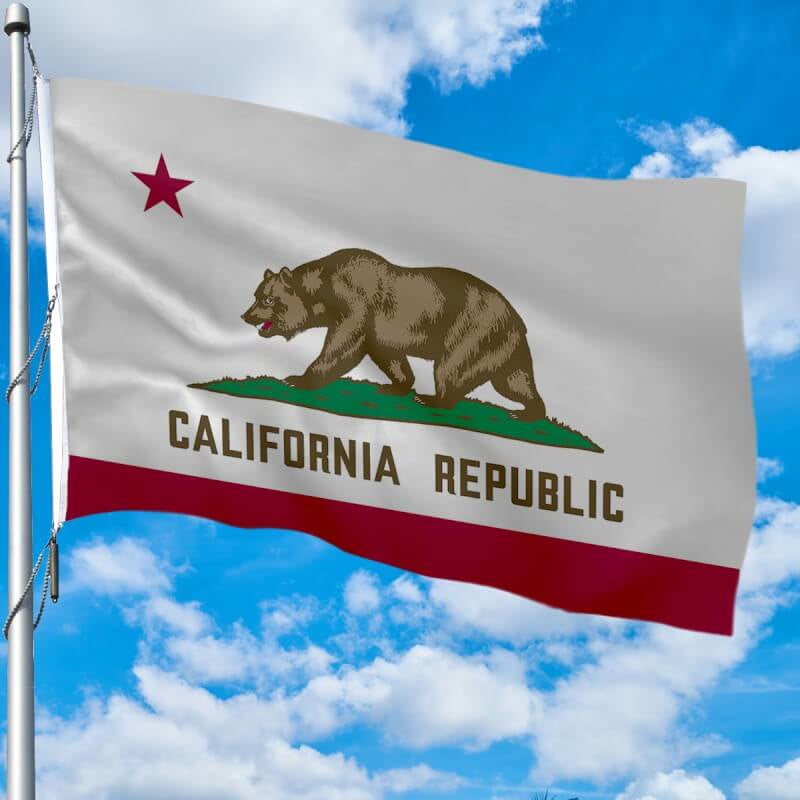 California Heavy Weight Poly-Max Outdoor Flag