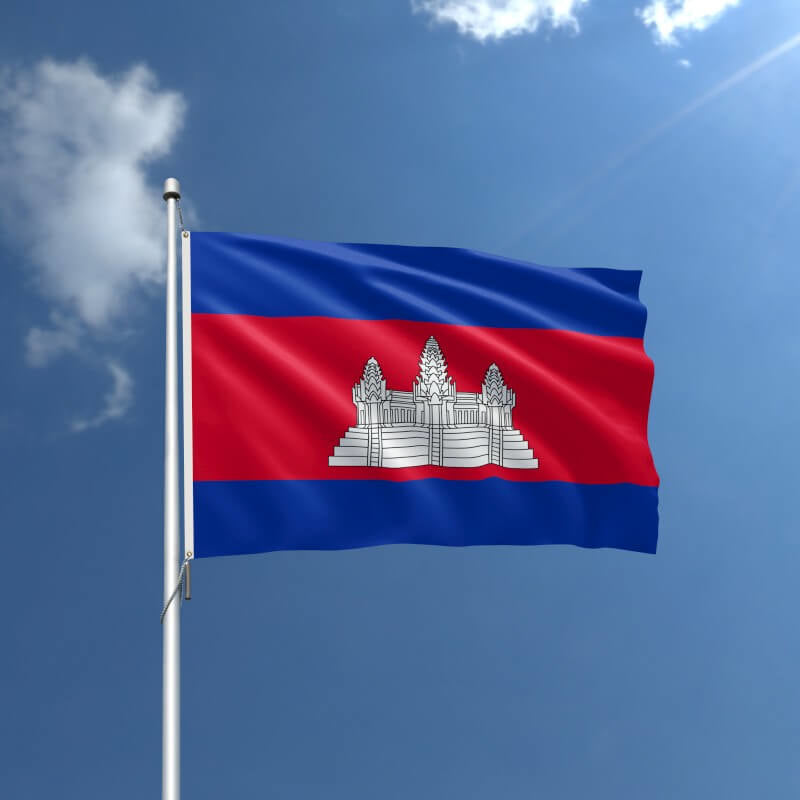 Cambodia Nylon Outdoor Flag