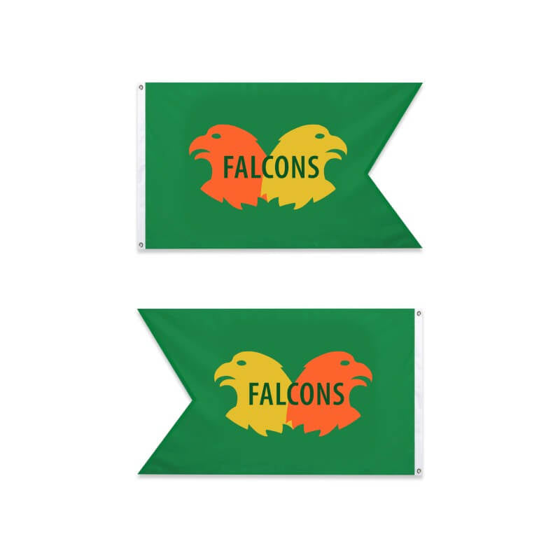 Custom Nylon Guidon Flag - Double Sided