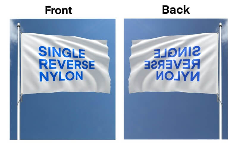 Custom Nylon Outdoor Flag - Single Reverse Print