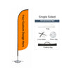 Deluxe Razor Sail Flag Complete Set Single Sided