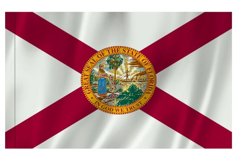 Florida Nylon Indoor/Outdoor Flag with Sleeve