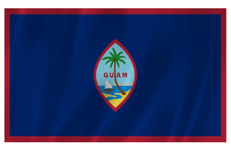Guam Nylon Indoor/Outdoor Flag with Sleeve