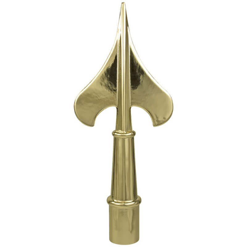 Hi-Impact AVS Gold Spear Ornament for Indoor Flagpole with Ferrule