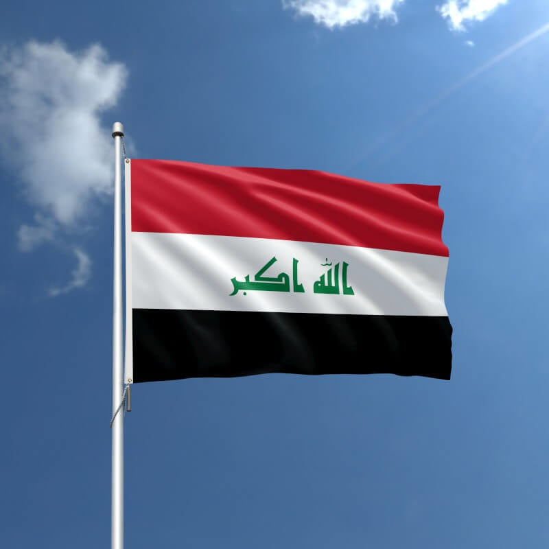 Iraq Nylon Outdoor Flag