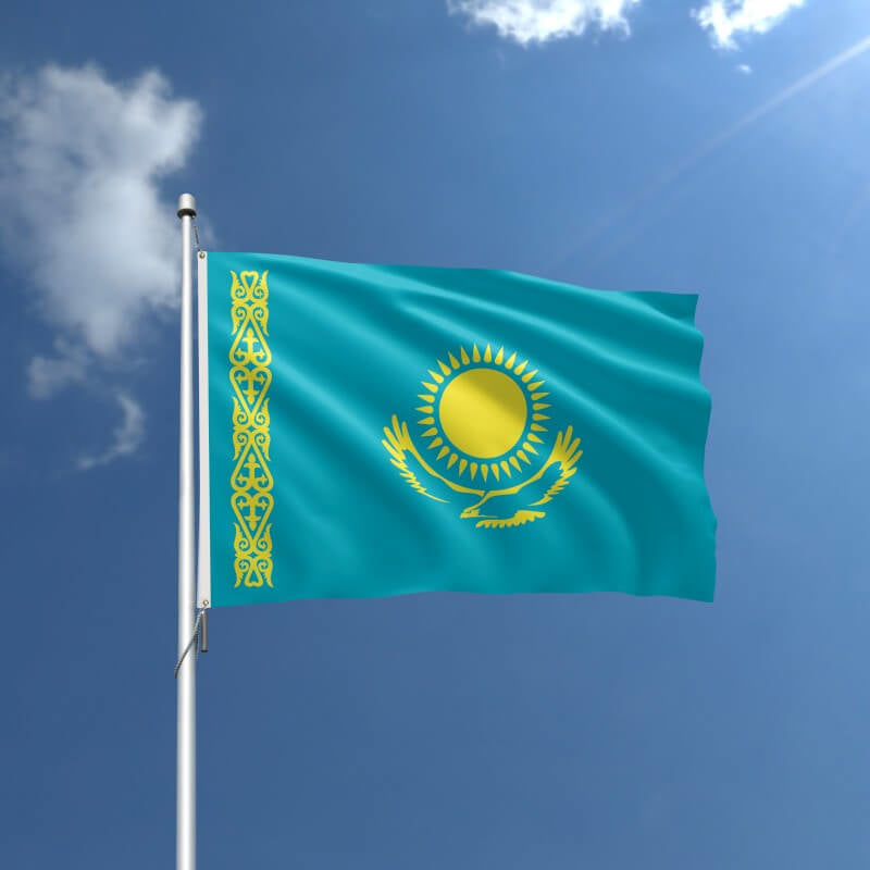 Kazakhstan Nylon Outdoor Flag
