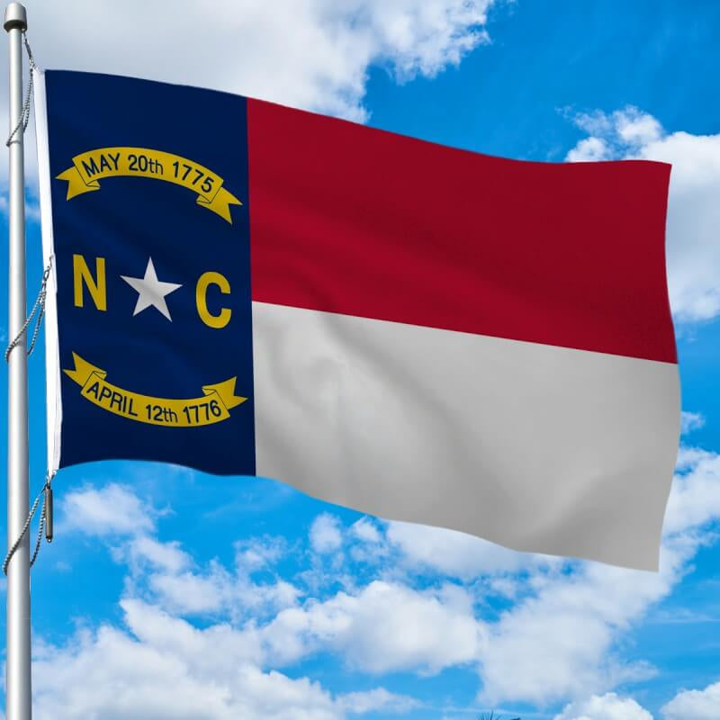 North Carolina Heavy Weight Poly-Max Outdoor Flag