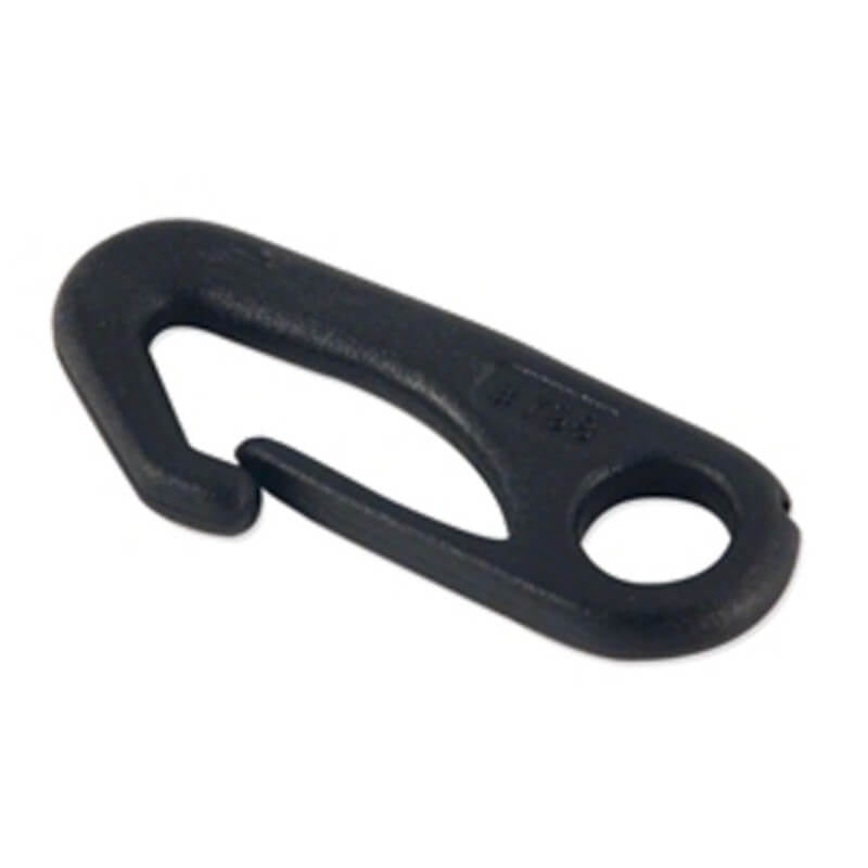A product picture of a Nylon Snap Hook Provided by Action Flag.