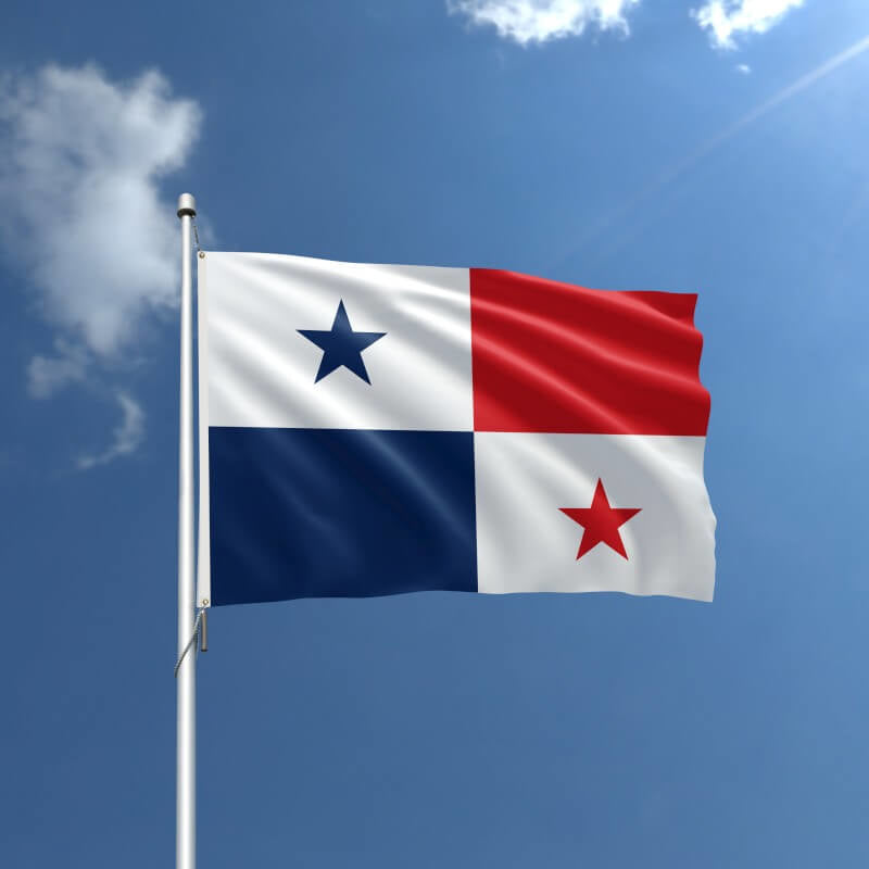 A product picture of a Panama Nylon Outdoor Flag Provided by Action Flag.