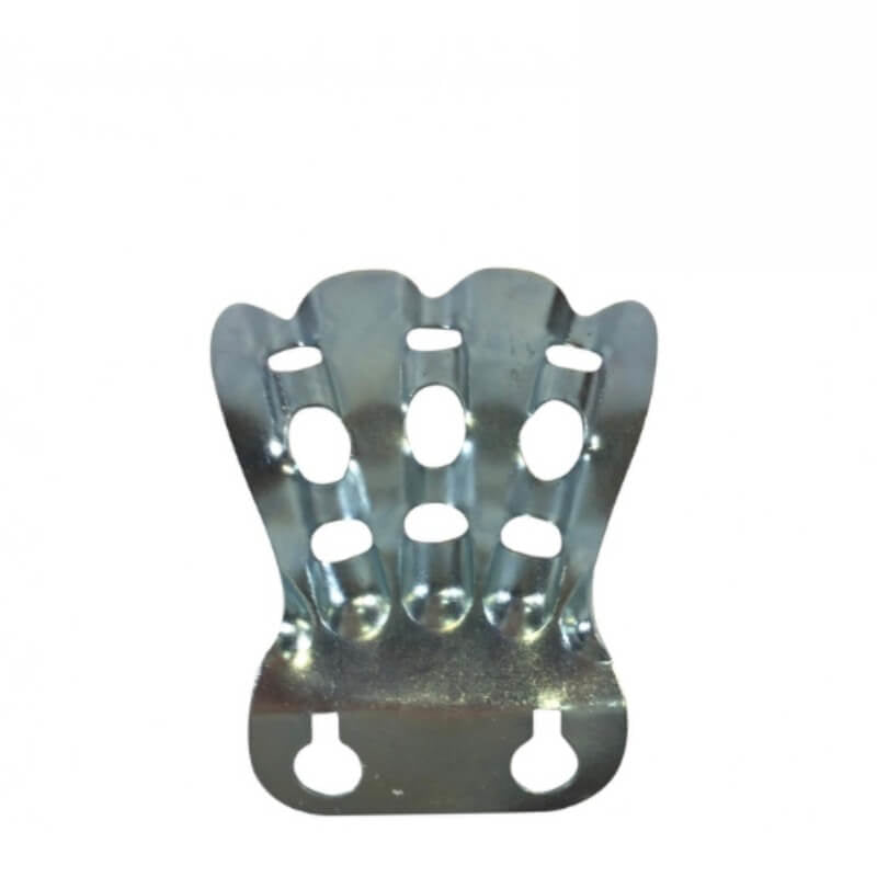 A product picture of a Silver Stamped Steel Finger Bracket Bracket Provided by Action Flag.