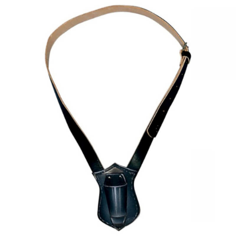 A product picture of a Single Strap Leather Parade Flag Carrying Belt Provided by Action Flag.