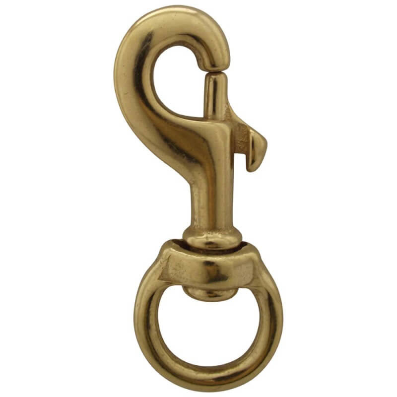 A product picture of a Solid Brass Swivel Snap Provided by Action Flag.