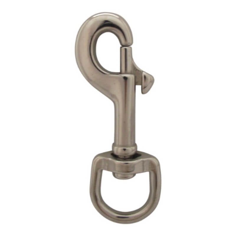 A product picture of a Stainless Steel Snap Hook Provided by Action Flag.
