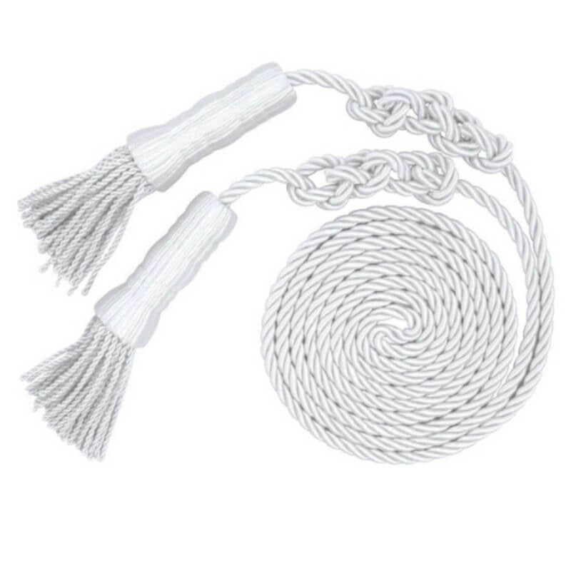 A product picture of a White Cord and Tassels for 3' x 5' Flag. Provided by Action Flag.
