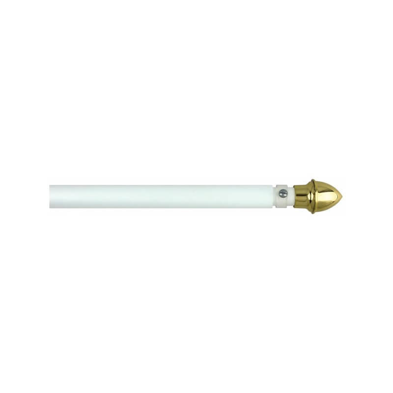 A product picture of a White Fiberglass Marching Band Pole Provided by Action Flag.