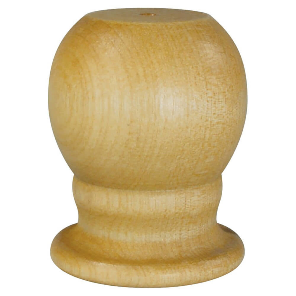 A product picture of a Wood Grain Ball Ornament For Rotating Flag Poles Provided by Action Flag.