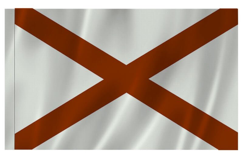Alabama Nylon Indoor/Outdoor Flag with Sleeve - Action Flag