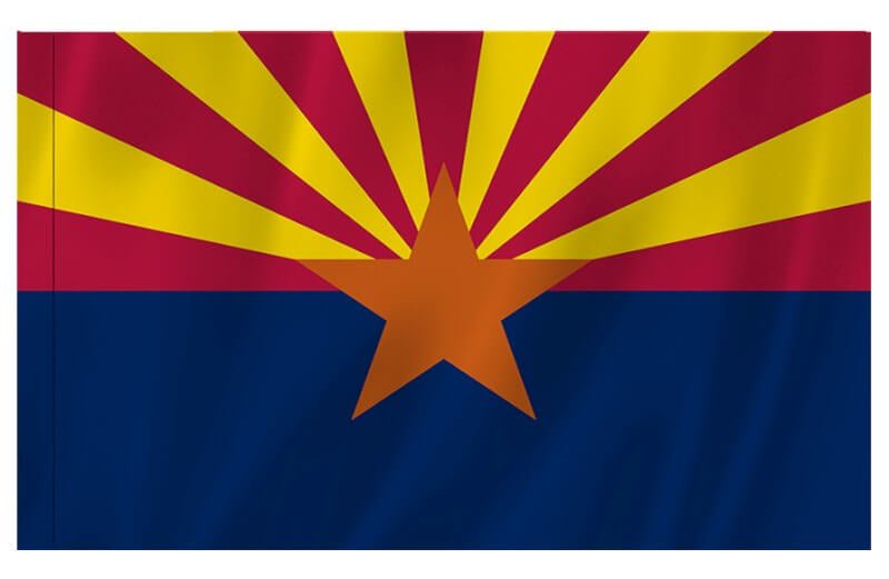 Arizona Nylon Indoor/Outdoor Flag with Sleeve - Action Flag