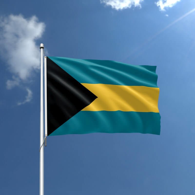Bahamas Nylon Outdoor Flag - Action Flag