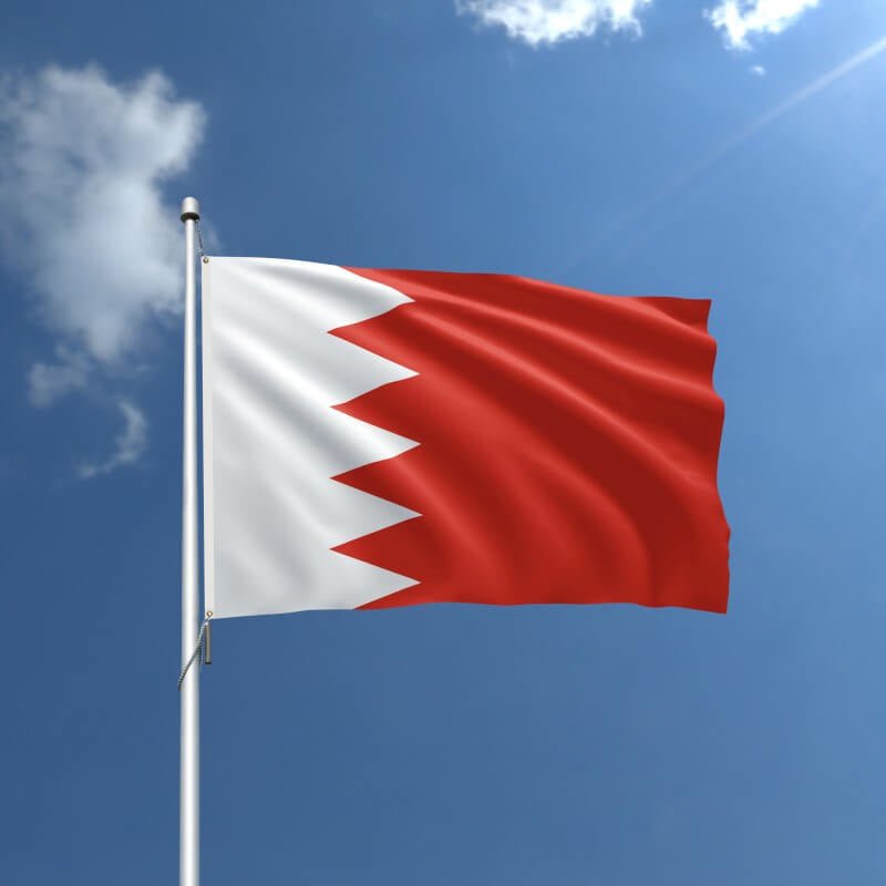 Bahrain Nylon Outdoor Flag - Action Flag