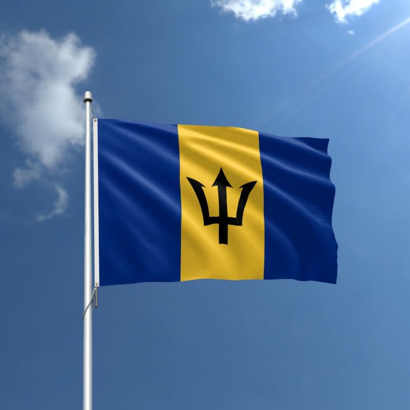 Barbados Nylon Outdoor Flag - Action Flag