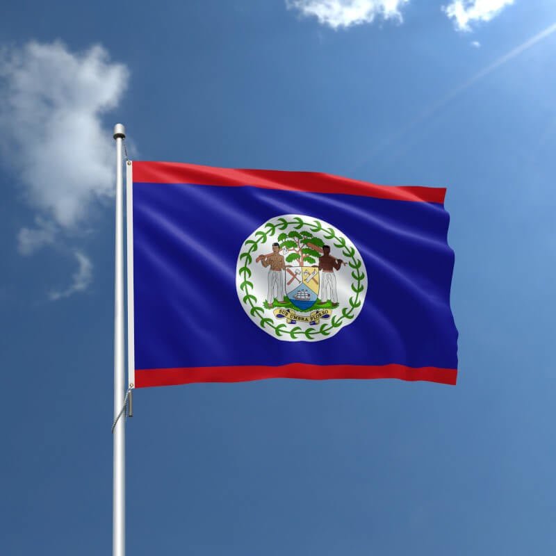 Belize Nylon Outdoor Flag - Action Flag
