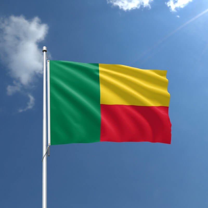Benin Nylon Outdoor Flag - Action Flag