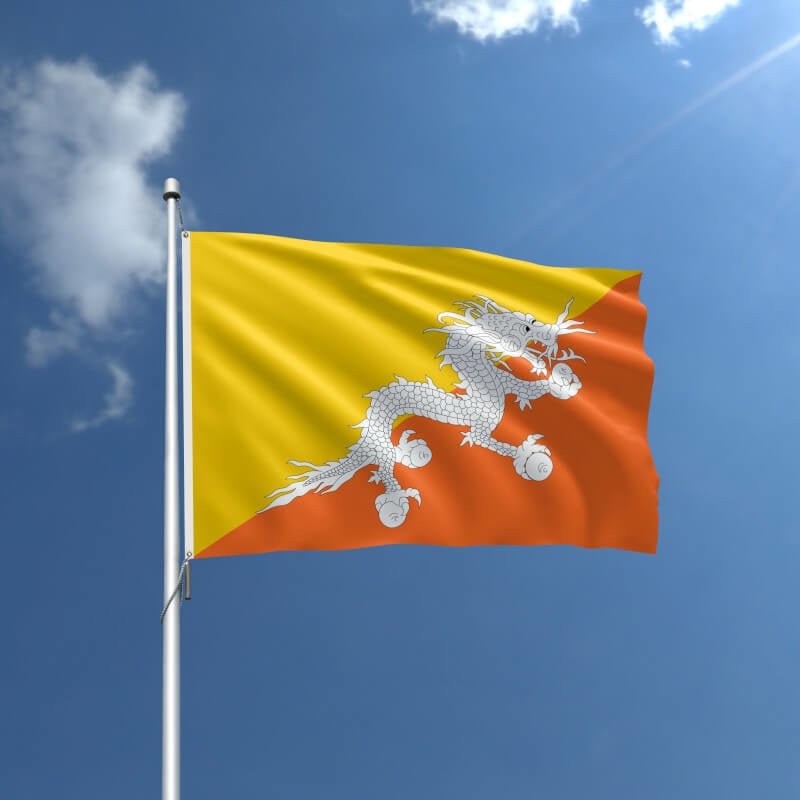 Bhutan Nylon Outdoor Flag - Action Flag