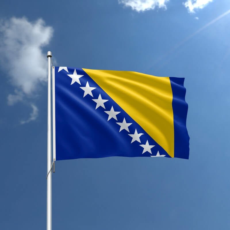 Bosnia And Herzegovina Nylon Outdoor Flag - Action Flag